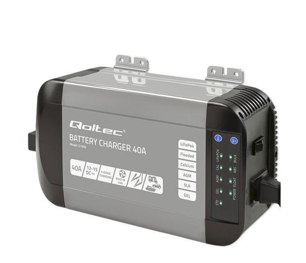 Qoltec Inteligenta Ładwarka Monolith LiFePO4 AGM GEL 40A 12V - 1238962 - zdjęcie 2